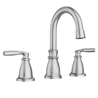 Moen 84539SRN Hilliard Two-Handle Widespread High Arc Bathroom Faucet in Spot Resist™ Brushed Nickel  