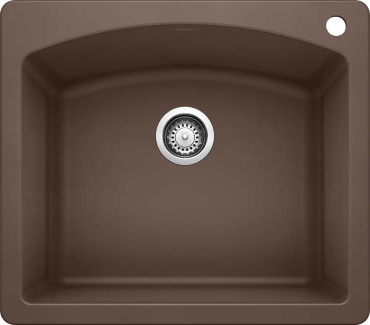 Blanco 400368 DIAMOND 1 Single Bowl Drop-In Silgranit Kitchen Sink - Cafe | Plumbers Center