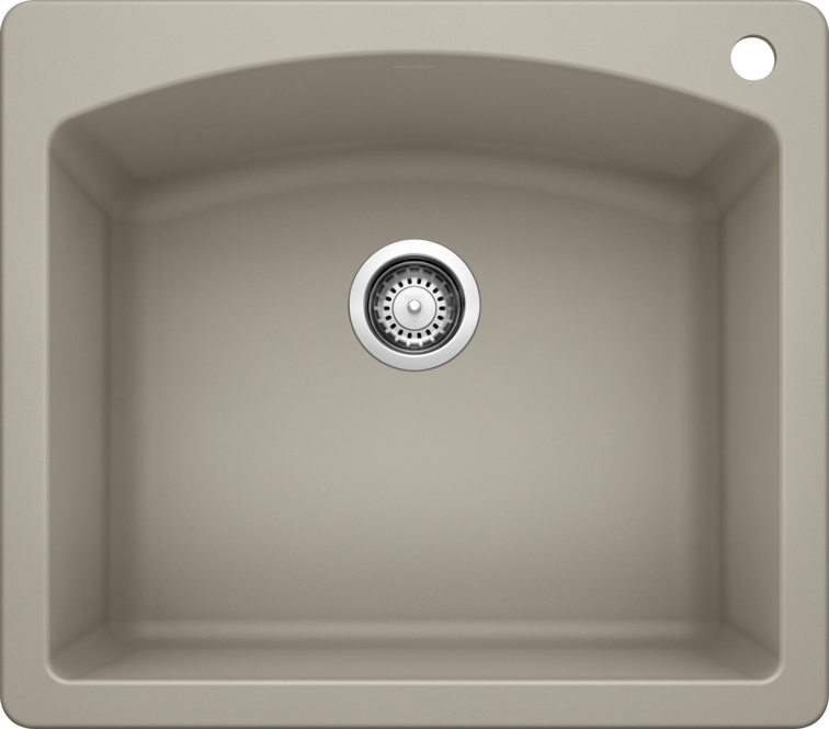 Blanco 401154 DIAMOND 1 Single Bowl Drop-In Silgranit Kitchen Sink - Truffle | Plumbers Center