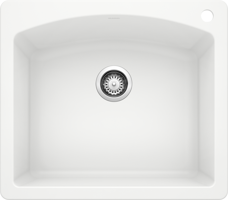 Blanco 400063 DIAMOND 1 Single Bowl Drop-In Silgranit Kitchen Sink - White | Plumbers Center