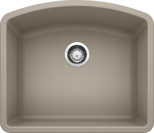 Blanco 401150 DIAMOND U 1 Undermount Single Bowl Silgranit Kitchen Sink - Truffle | Plumbers Center