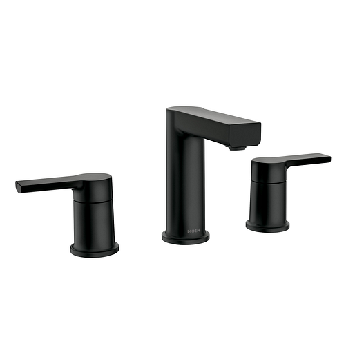 Moen 84629BL Rinza Two-Handle 8"Centerset Bathroom Faucet in Matte Black 