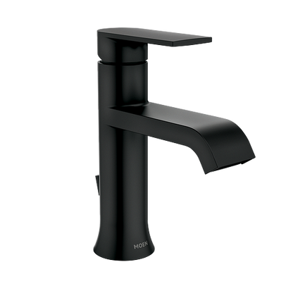 Moen 84760BL Genta Single Hole Single-Handle Bathroom Faucet in Matte Black 