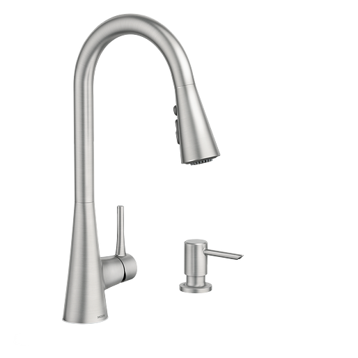 Moen 87836SRS Sarai Single-Handle High Arc Pull Down Kitchen Faucet in Spot Resist Stainless