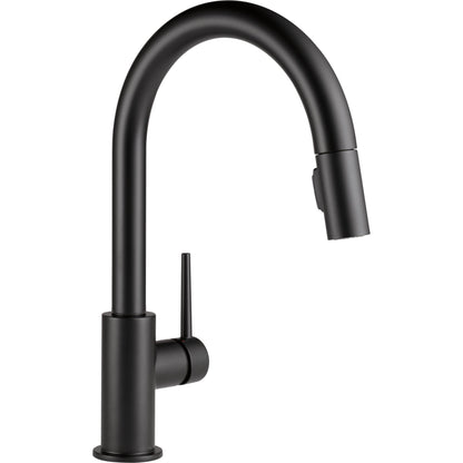 Delta 9159-BL-DST Trinsic Kitchen Faucet with Pulldown Spray - Matte Black | Plumbers Center