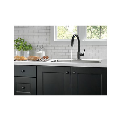 Delta 9159-BL-DST Trinsic Kitchen Faucet with Pulldown Spray - Matte Black 