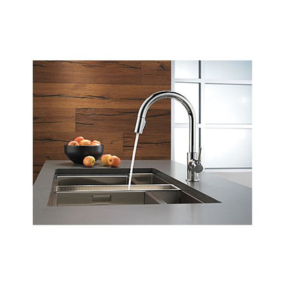 Delta 9159-DST Trinsic 1-Handle Kitchen Faucet with Pulldown Sprayer in Chrome 