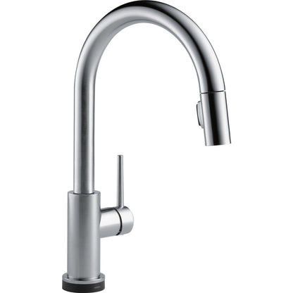 Delta 9159T-AR-DST Trinsic 1-Handle Touch Kitchen Faucet with Pull-Down Sprayer & Touch2O Technology, Arctic Stainless | Plumbers Center