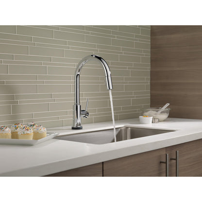 Delta 9159T-DST Trinsic 1-Handle Touch Kitchen Faucet with Pull-Down Sprayer & Touch2O Technology in Chrome finish 