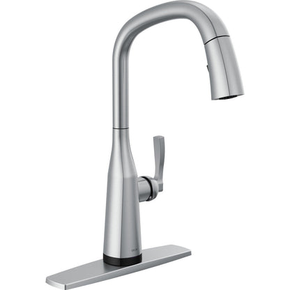 Delta 9176T-AR-PR-DST Stryke 1-Handle Kitchen Faucet with Touch2O Technology and Pulldown Sprayer in Arctic Stainless | Plumbers Center