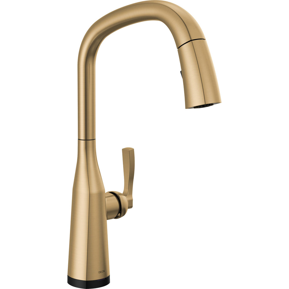 Delta 9176T-CZ-PR-DST Stryke 1-Handle Kitchen Faucet with Touch2O Technology and Pulldown Sprayer in Champagne Bronze | Plumbers Center