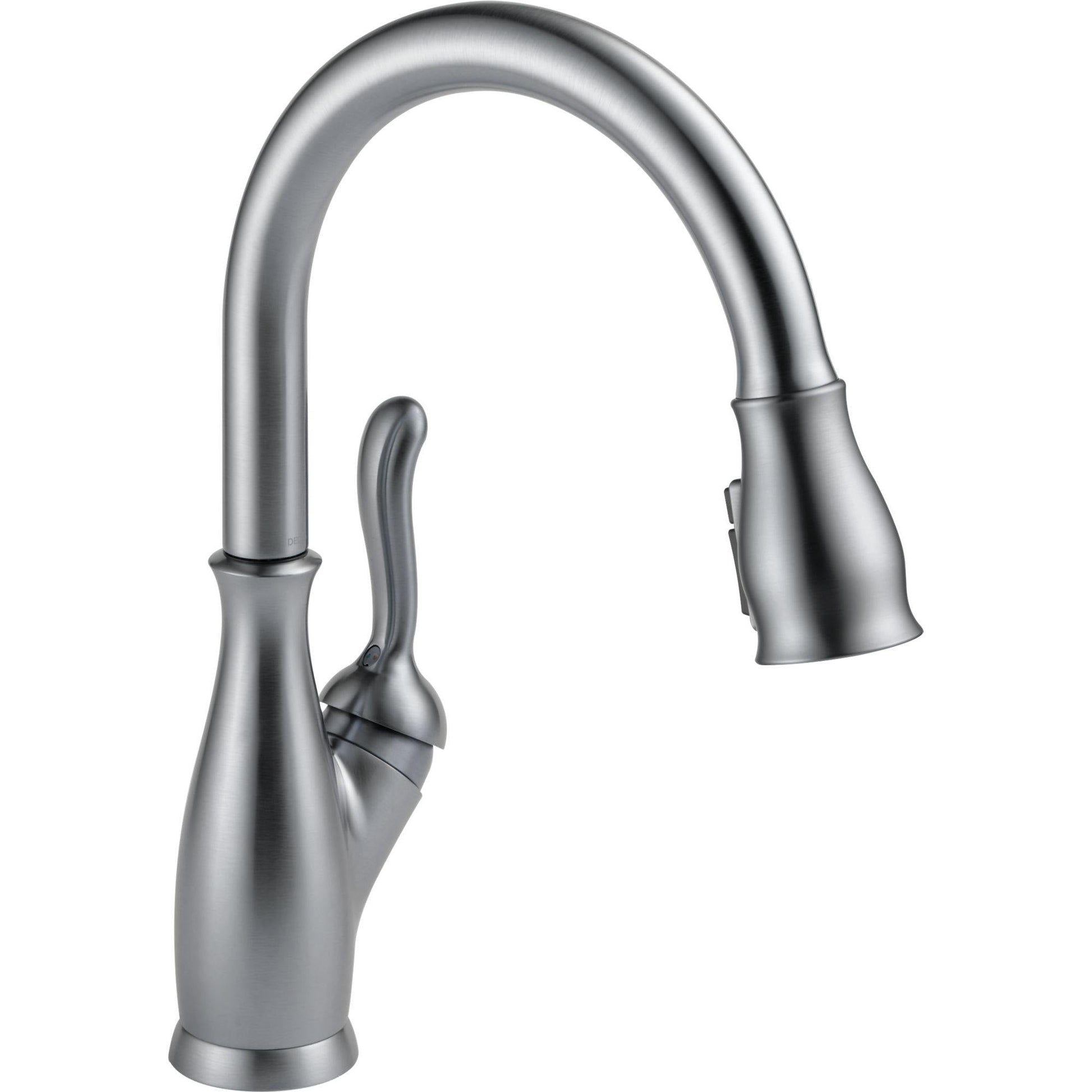 Delta 9178-AR-DST Leland Single Handle Pull-Down Kitchen Faucet - Arctic Stainless | Plumbers Center