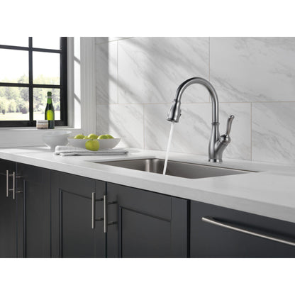 Delta 9178-AR-DST Leland Single Handle Pull-Down Kitchen Faucet - Arctic Stainless 