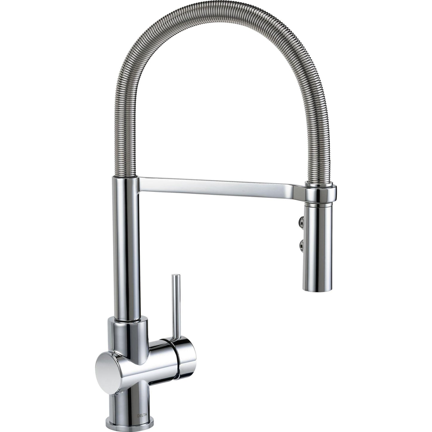 Delta 987LF Tommy Gourmet Kitchen Faucet with Pulldown Spray in Chrome | Plumbers Center