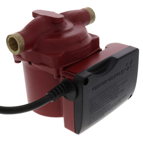 Grundfos 99452460 - UP15-18B5/LC 1-Speed Bronze Circulator Pump, 145 PSI, 115V, 1/25 HP (1/2" Sweat End Connection) 