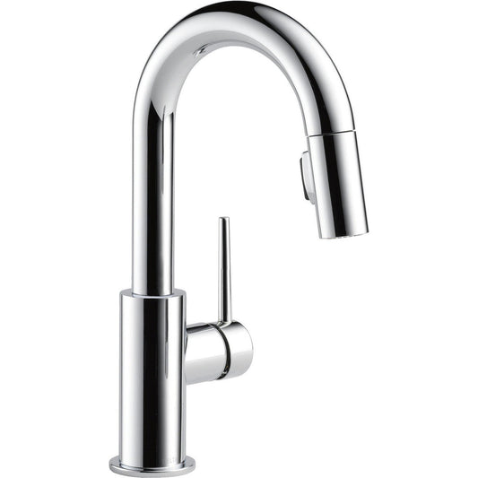 Delta 9959-DST Trinsic 1-Handle Bar Faucet with Pull-Down Sprayer in Chrome finish | Plumbers Center