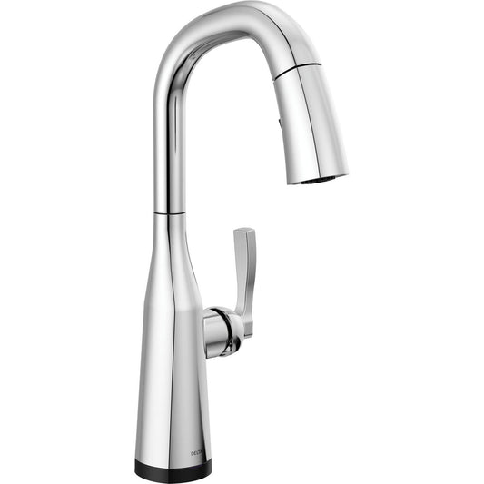 Delta 9976T-PR-DST Single Handle Bar/Prep Faucet with Touch 2O Technology and Pulldown Sprayer in Chrome | Plumbers Center