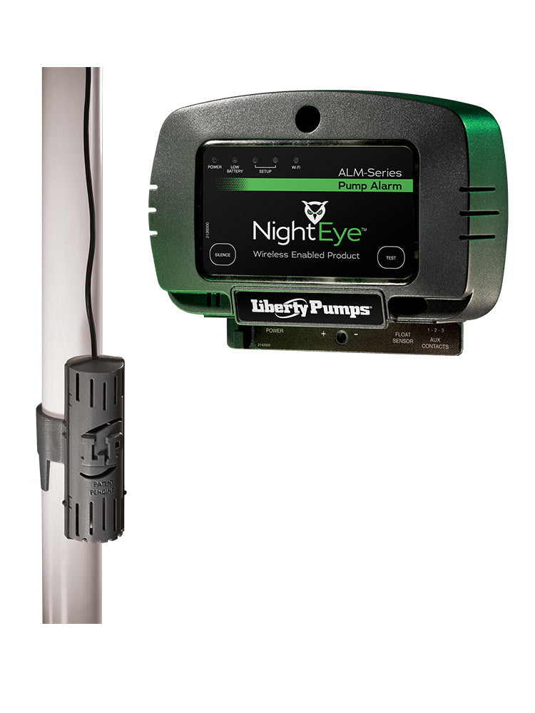 Liberty Pumps ALM-P1-EYE Indoor Night Eye Wireless Pump Alarm with Compact Snap On Float with 10' Cord, 115V | Plumbers Center