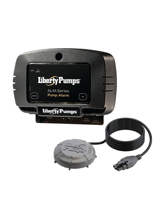 Liberty Pumps ALM-PK - 115V Indoor Alarm with Water Puck/Puddle sensor, Includes 50 Ft Cord, 9V Battery Protected & Auxiliary Contacts | Plumbers Center