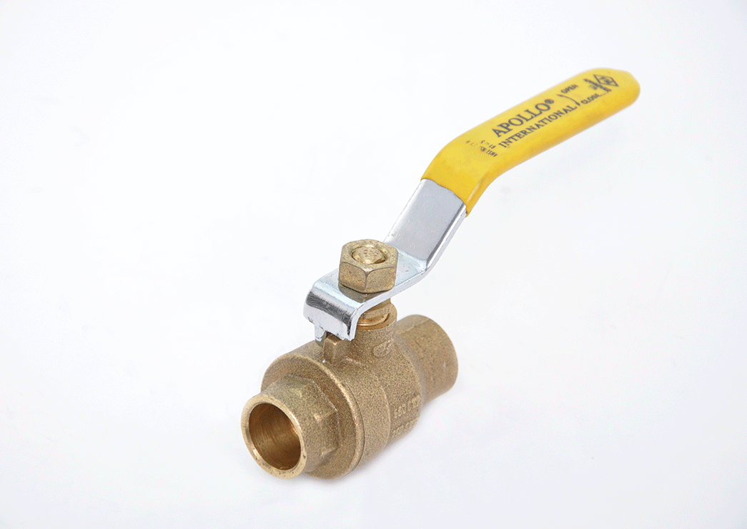 Apollo Valves 94A20901 2-1/2" Full Port 2-Piece Economy Copper Sweat Brass Ball Valve, 600 PSI | Plumbers Center