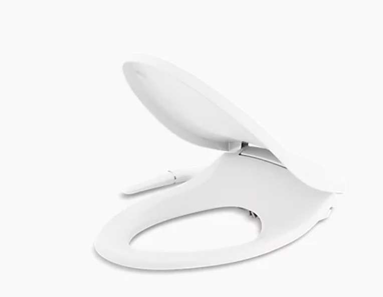 KOHLER K-5724-0 Puretide Quiet-Close Elongated manual Cleansing Bidet Toilet Seat in White | Plumbers Center