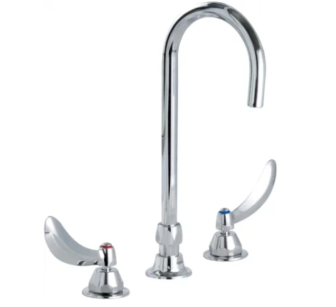 Delta 23C674 Widespread Bathroom Faucet with Blade Handles  in Chrome | Plumbers Center