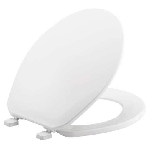 Bemis 70TK 000 Residential Traditional Round Plastic Toilet Seat in White | Plumbers Center