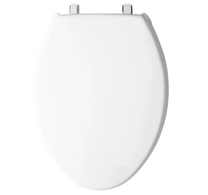 Bemis 1950SS 000 Commercial Elongated Heavy Duty Plastic Toilet Seat in White 