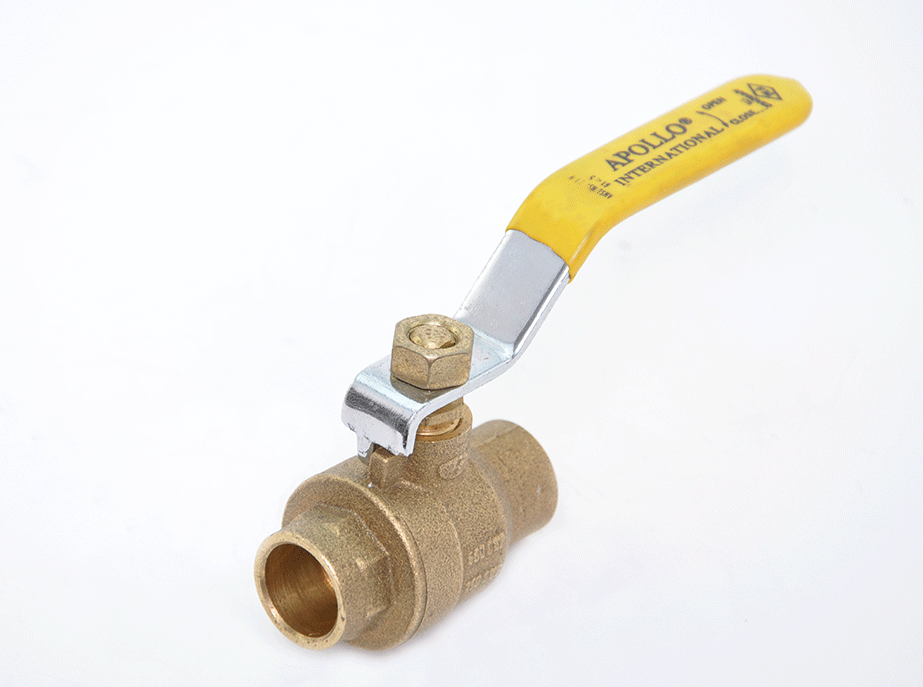 Apollo Valves 94A20401 - 3/4" Full Port 2-Piece Economy Copper Sweat Brass Ball Valve, 600 PSI | Plumbers Center