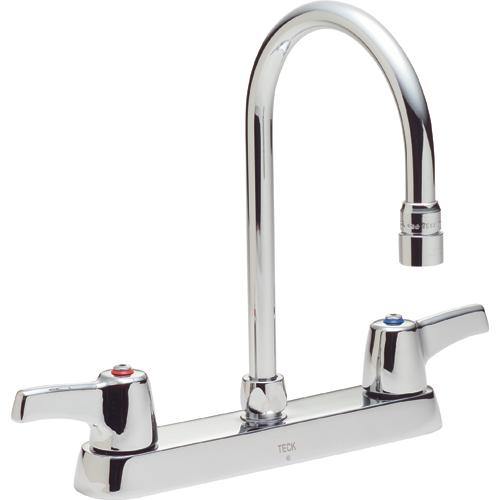 Delta 26C3933 Commercial 8" Two Handle Kitchen Faucet in Chrome | Plumbers Center