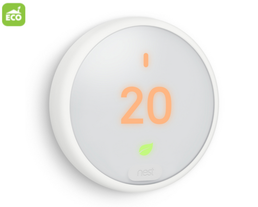 Google NEST4000EF Google Nest Smart Digital WIFI Thermostat E, White | Plumbers Center