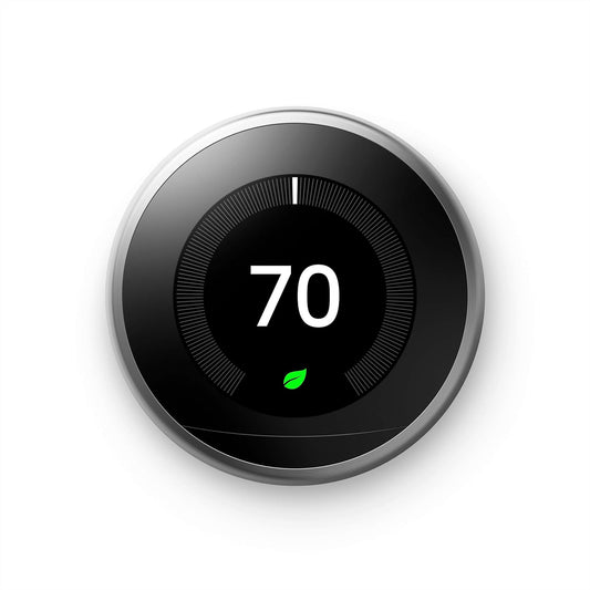 Google Nest NEST3017CA Programmable Smart Learning Digital Thermostat, 3rd Generation, White | Plumbers Center