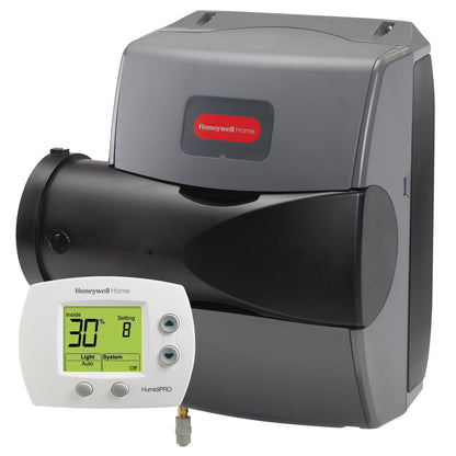 Honeywell Home HE200C1001/U TrueEASE Large Basic Bypass Humidifier, 17 Gallon/Day, Includes H8908 Manual Humidistat 