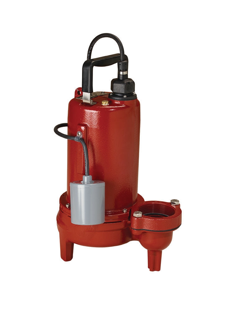 Liberty Pumps LE71A2 3/4 HP 1-Phase 115V Cast Iron Sewage Pump Auto with 10' Power Cord and Piggyback Tether Float | Plumbers Center