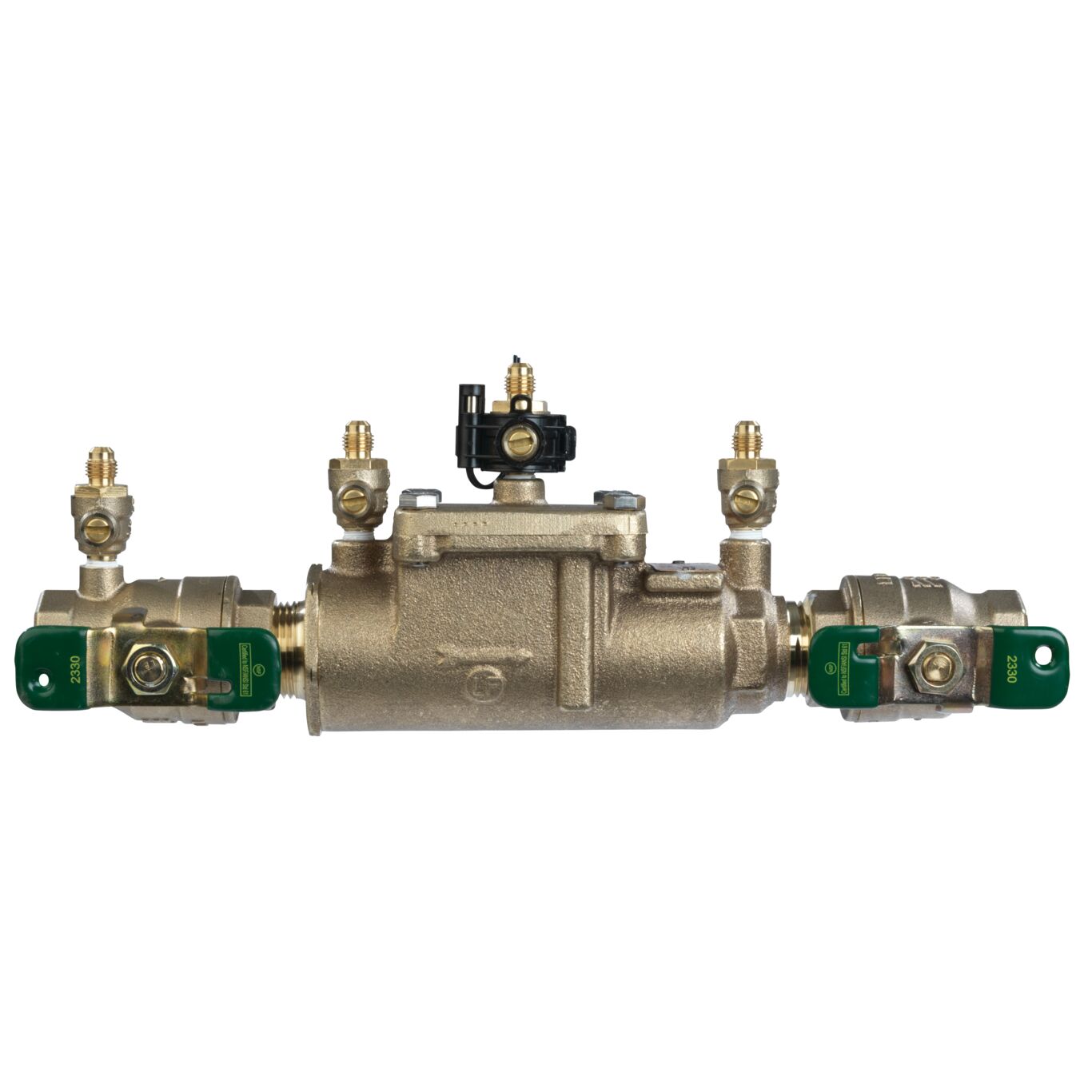 Watts T062131 - 007-QT-FZ-1/2 - 1/2" Bronze Double Check Valve Assembly Backflow Preventer, Quarter Turn Shutoff, Single Top Entry with Freeze Sensor