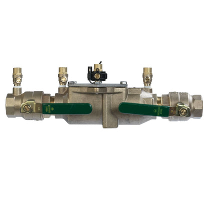 Watts T062681 - 007M2-QT-FZ-114 - 1-1/4" DCVA Bronze Double Check Valve Assembly Backflow Preventer with Quarter Turn Shutoff, Single Top Entry, Freeze Sensor