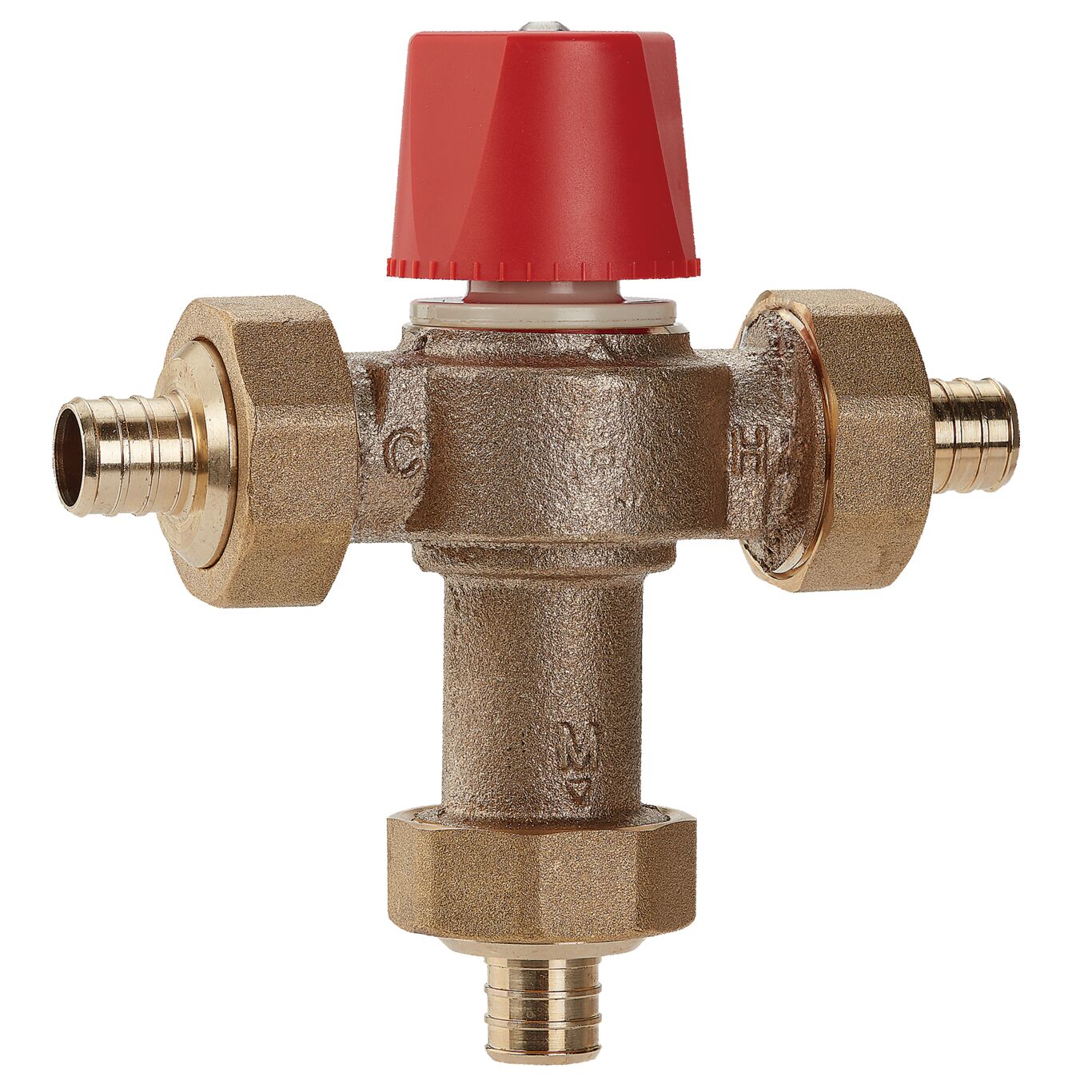 Watts 0559102 LF1170-PEX-M2 3/4" Lead Free Mixing Valve with Pex Crimp Connection, Adjustable Temperature Range 90-160 F