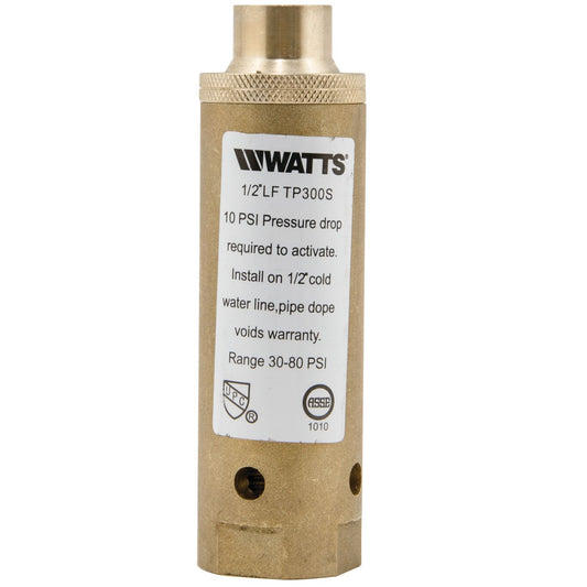 Watts 0121239 - LFTP300S-1/2" - 1/2-Inch Lead Free Trap Primer with Solder Inlet and Threaded Outlet 