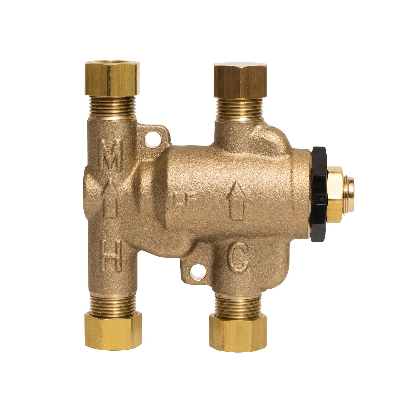 Watts 0204143 Lead Free LFUSG-B-M2 Under Sink Guardian Thermostatic Mixing Valve with 3/8" Compression Ends 