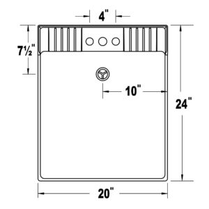 Mustee 19F Commercial 20X24 Floor Mounted Laundry Sink in White 