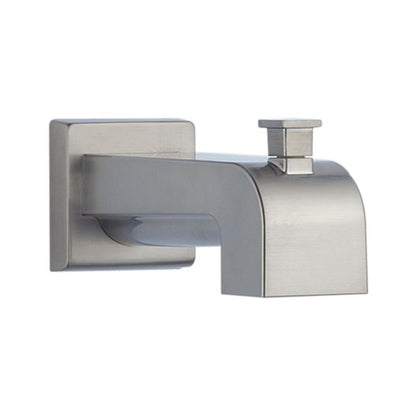 Delta RP53419SS Vero Tub Spout with Pull-Up Diverter in Stainless Steel | Plumbers Center