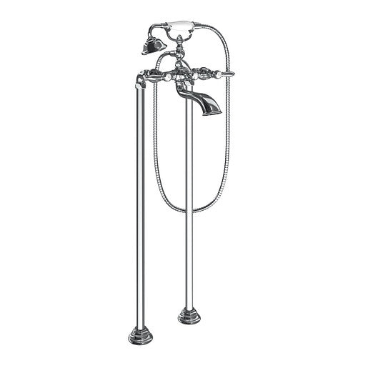 Moen S22110 Weymouth Two-Handle Tub Filler with Handheld Shower, Chrome