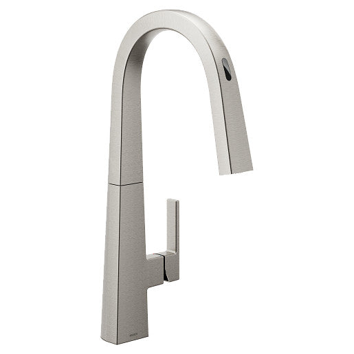 Moen S75005EV2SRS Nio Motion Control Smart 1-Handle Kitchen Faucet with Pulldown Sprayer, Spot Resist Stainless 