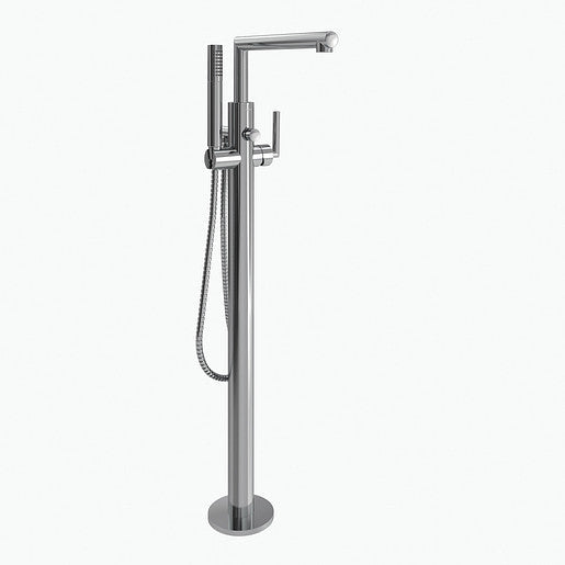 Moen S93005 Arris Free Standing One-Handle Tub Filler with Handheld Shower, Chrome