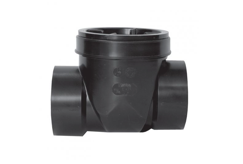 Ipex 4" ABS In-Line Backwater Valve With Threaded Plug | Plumbers Center