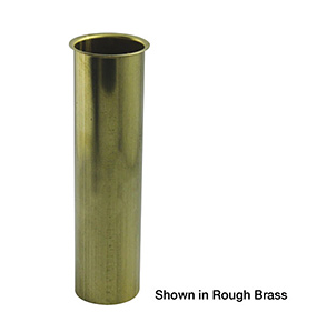 OS&B 812-10RB 1-1/2” x 10"  Sink Tailpiece, 22 Gauge, Rough Brass Finish 