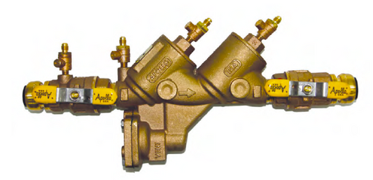 Apollo Valves 4A206A2F 1-1/4" 4A-200-PR Series Bronze Reduced Pressure Backflow Preventer With Push Connection | Plumbers Center