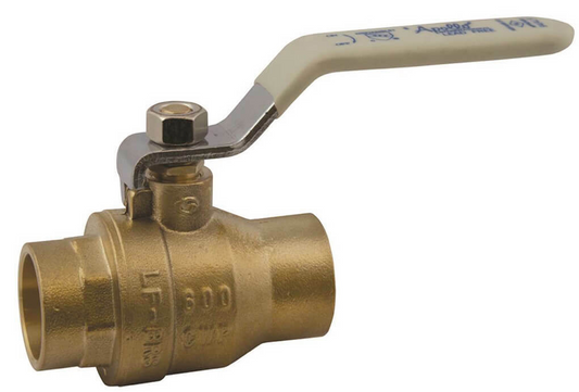 Apollo Valves 94ALF-203-01A 1/2" Lead-Free Brass Full-Port Soldered Ball Valve, Soldered | Plumbers Center