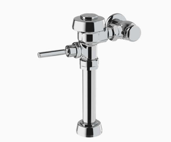 Sloan 3010007 Royal 111-1.6-YG  Exposed Manual Water Closet Flushometer, Top Spud Connection, Single Flush, 1.6 gpf, with Angle Stop Extended Bumper, Polished Chrome 