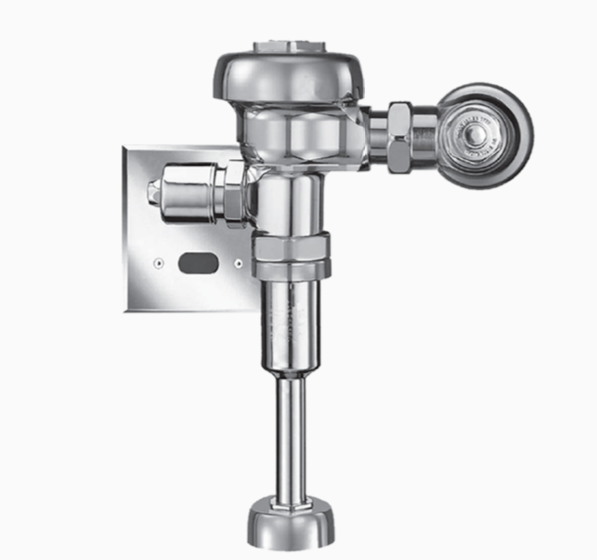 Sloan 3582654 Regal 186 XL ESS-0.5-HW Sensor-Operated Hardwired Urinal Flushometer, Single Flush, 0.5 gpf (1.9 Lpf), Polished Chrome and with Top Spud Fixture Connections 